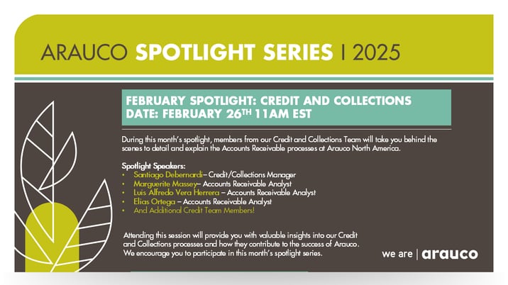 ARAUCO SPOTLIGHT SERIES 2025-February 25-Updated