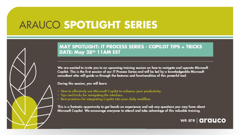 ARAUCO SPOTLIGHT SERIES 2025
