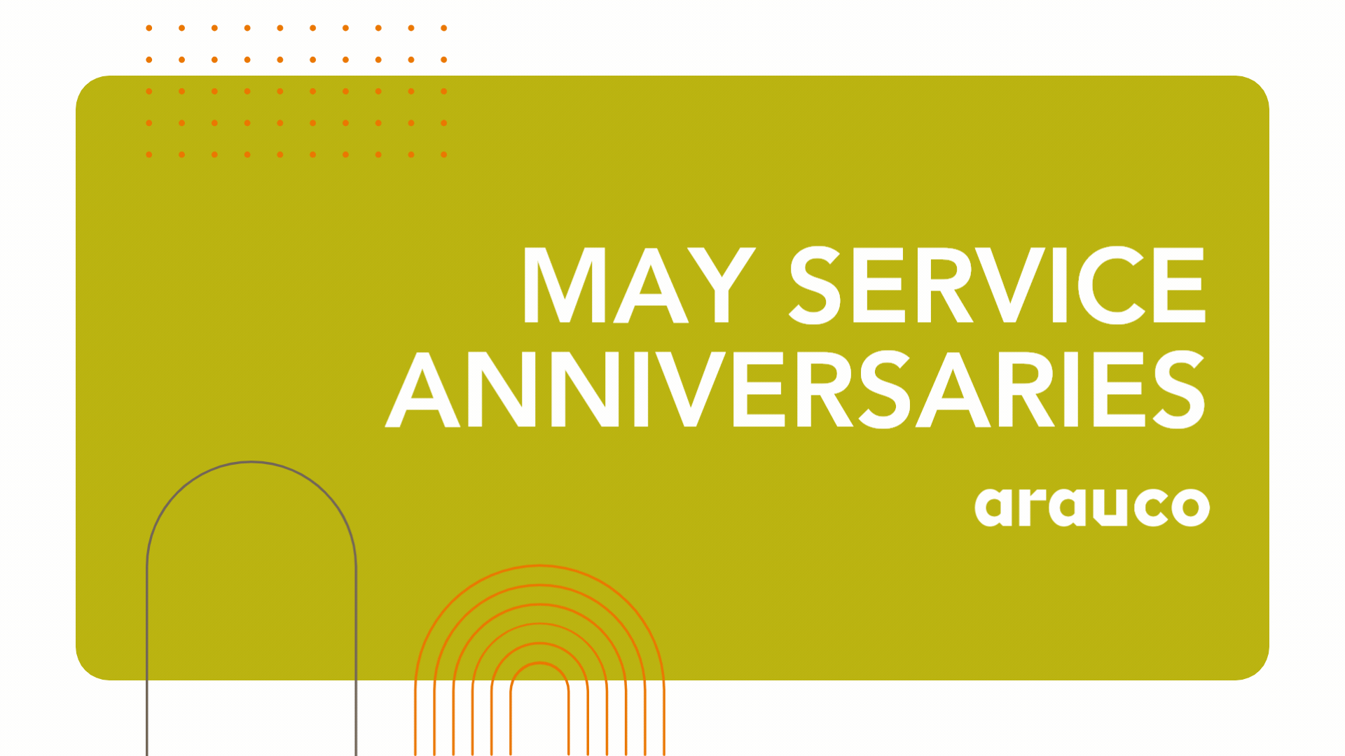 ARAUCO Service Anniversaries Videos