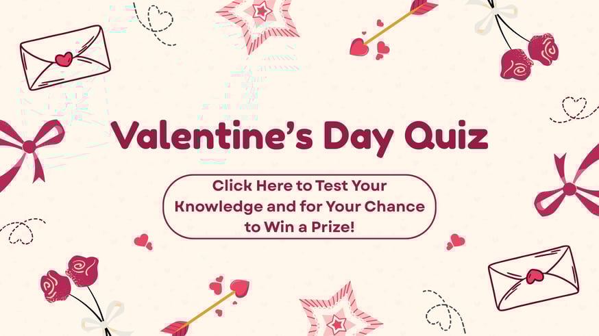 Pink and White Playful Valentines Day Quiz Presentation