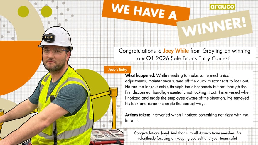 Q1 2026 Winner - Joey White